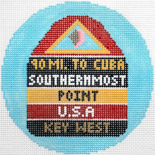Key West Ornament 4.25 round