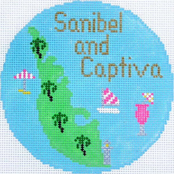 Sanibel & Captiva Ornament 4.25 round