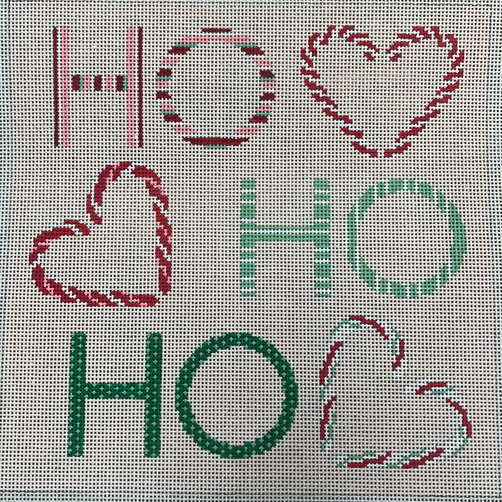 Ho Ho Ho Candy Cane Pillow