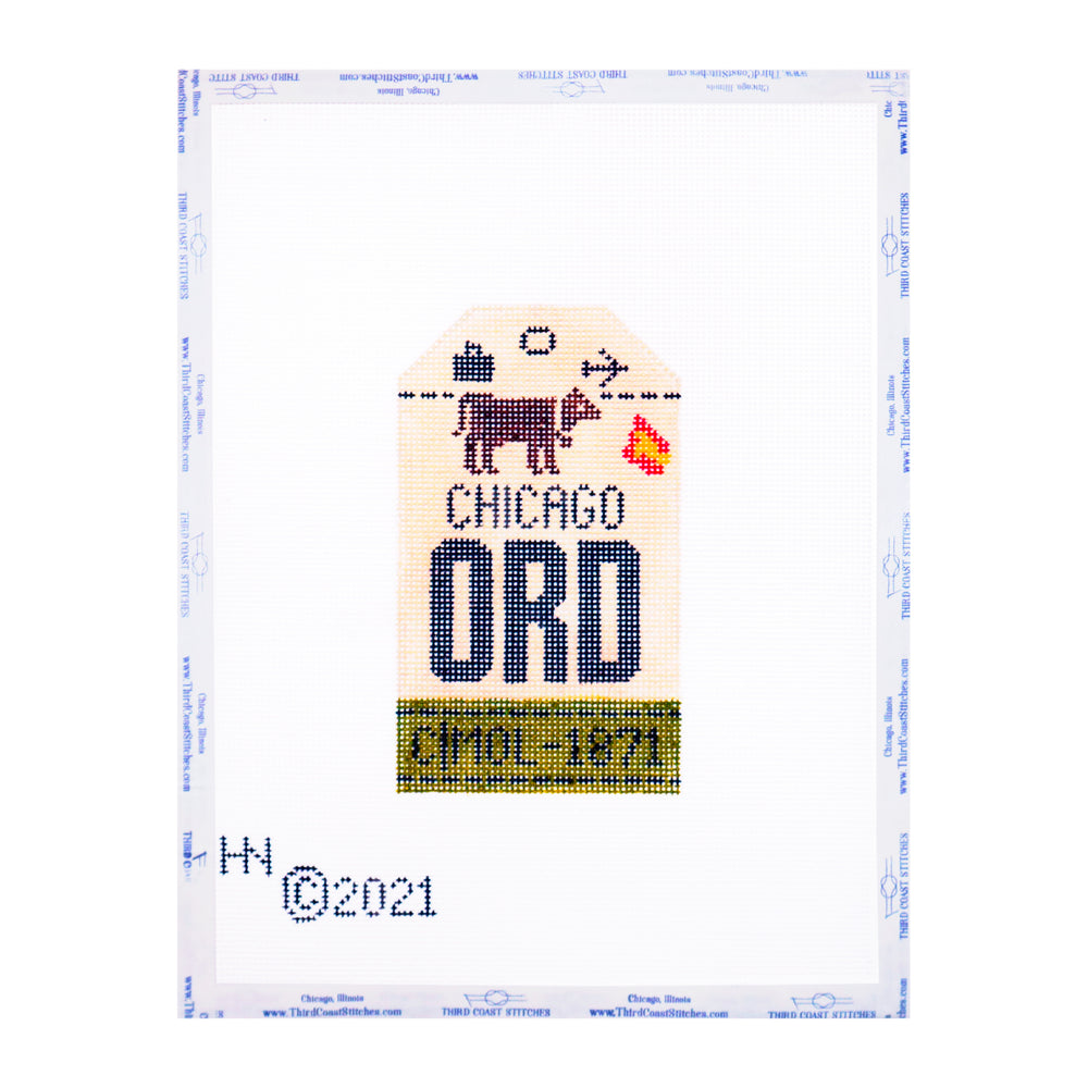 Retro Travel Tag: O'Hare