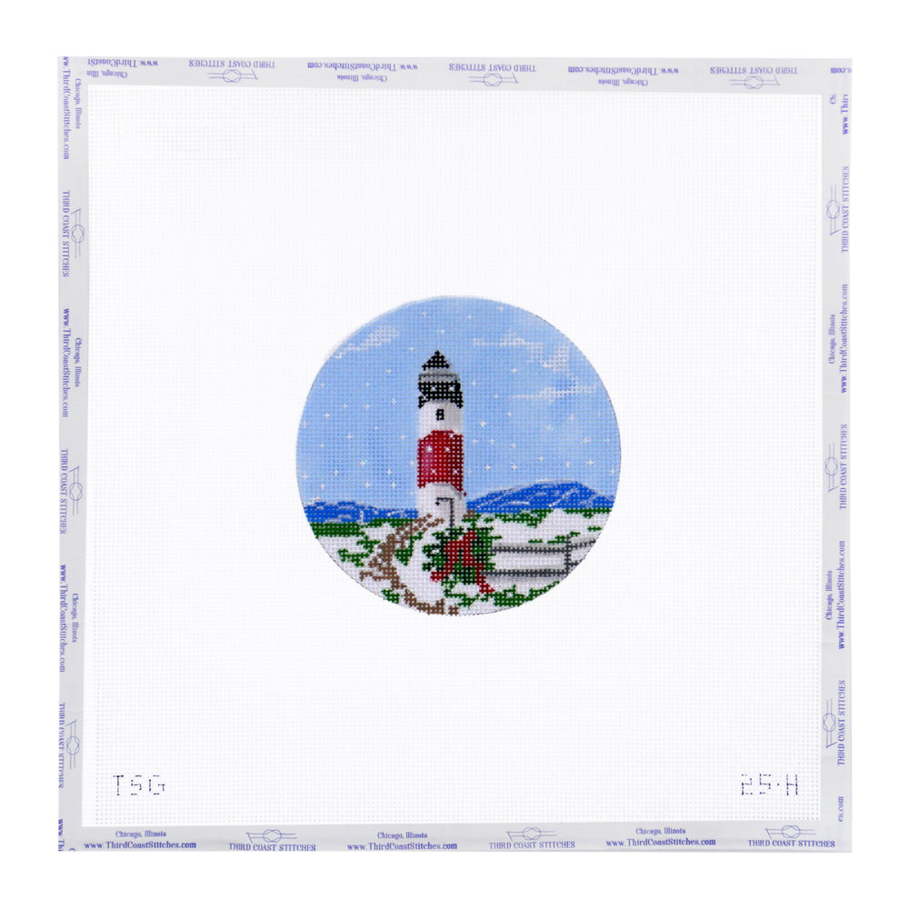 Lighthouse with Wreath