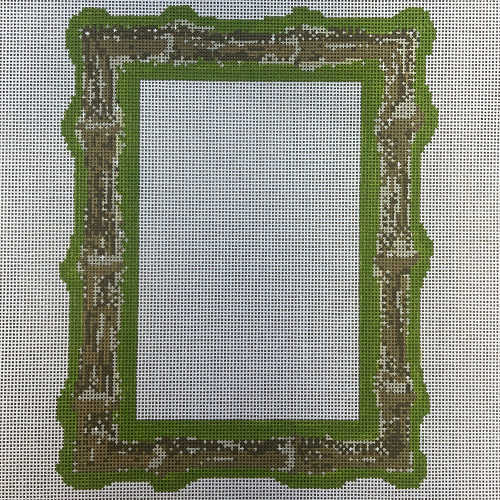 Burnt Bamboo Picture Frame-Green