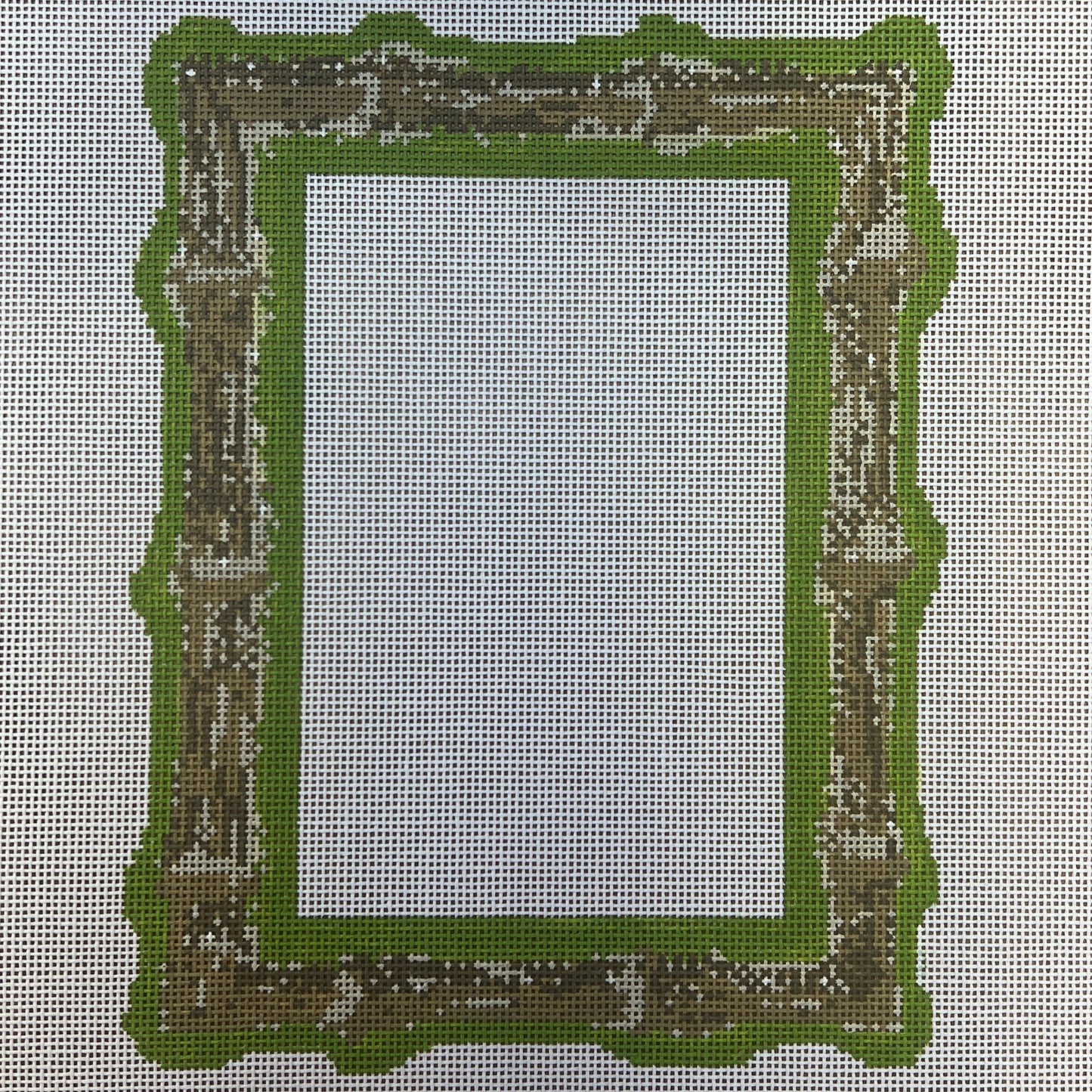 Burnt Bamboo Picture Frame-Green