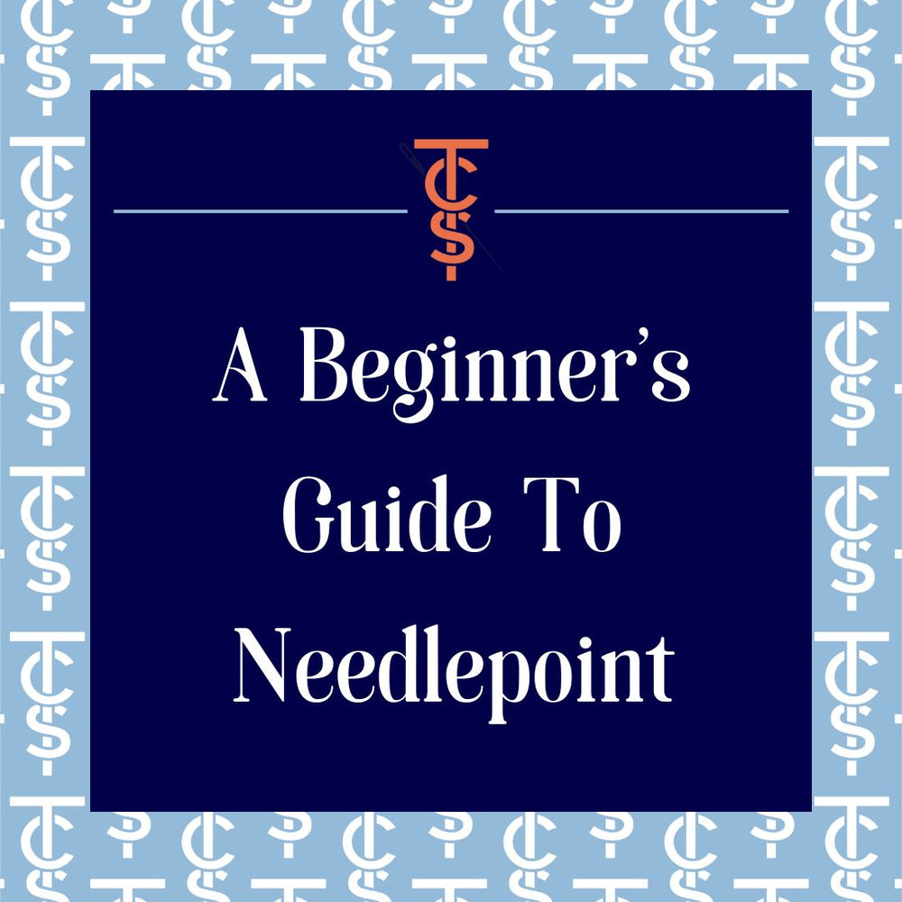 How to Stitch: Beginner Needlepoint Card