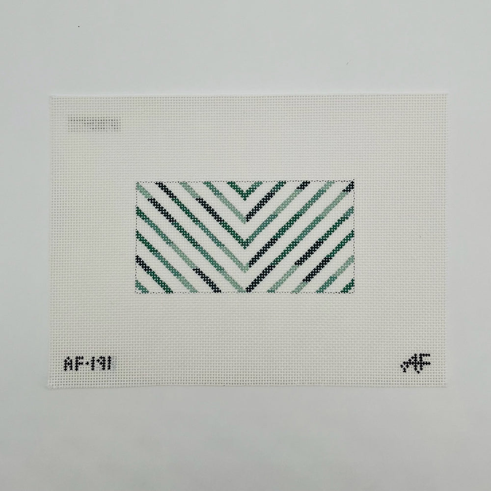 Green Chevron 3 x 6 Insert