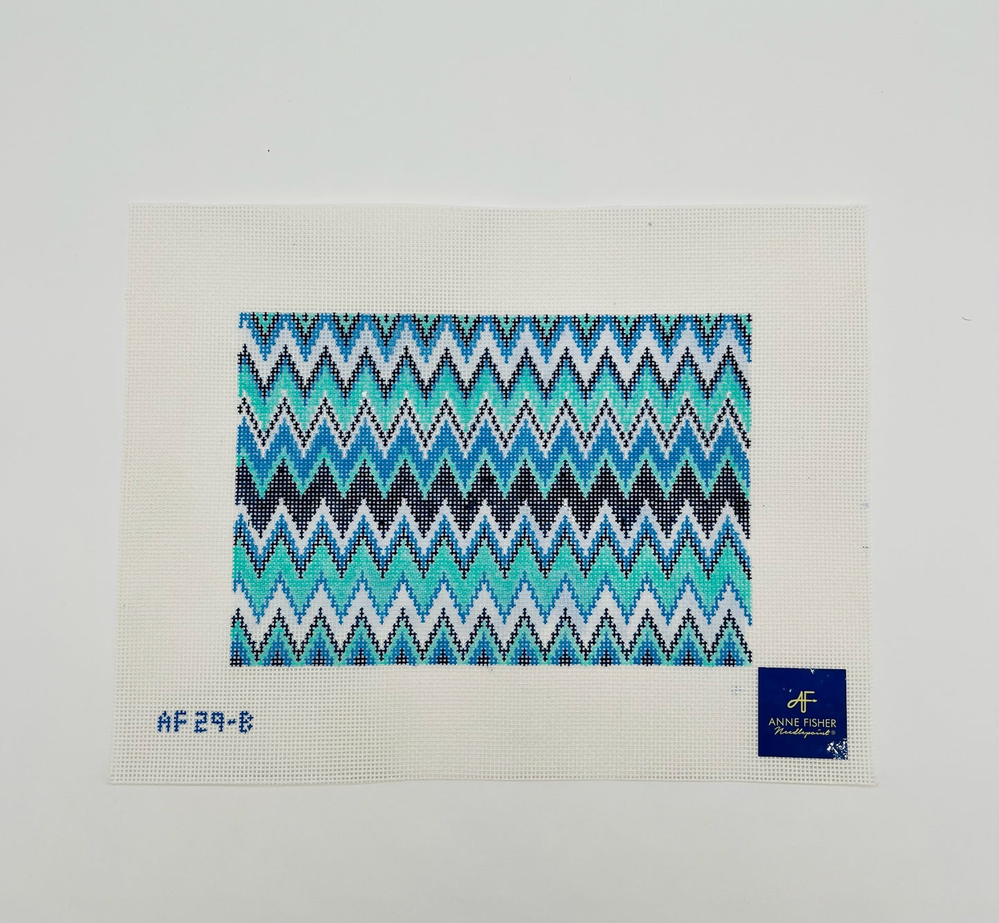 Blue ZigZag Clutch