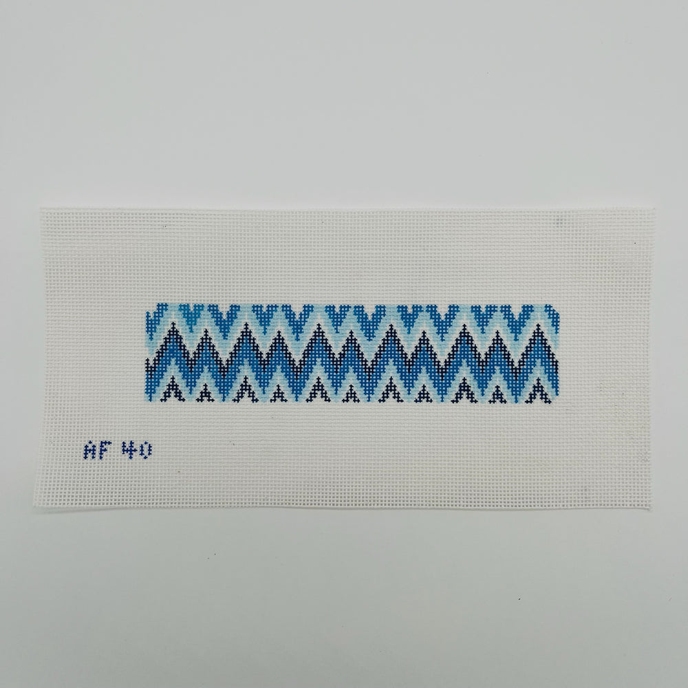 Blue ZigZag Cuff