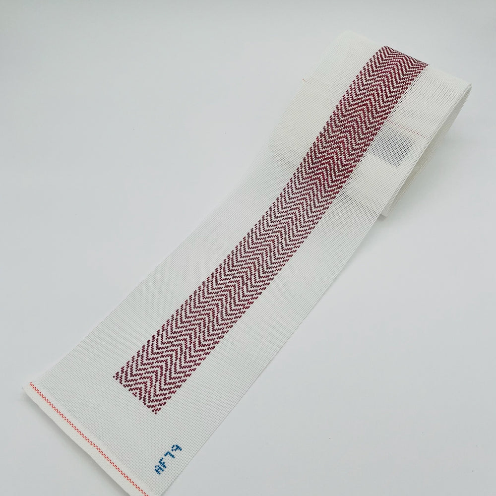 Red Chevron Guitar Strap