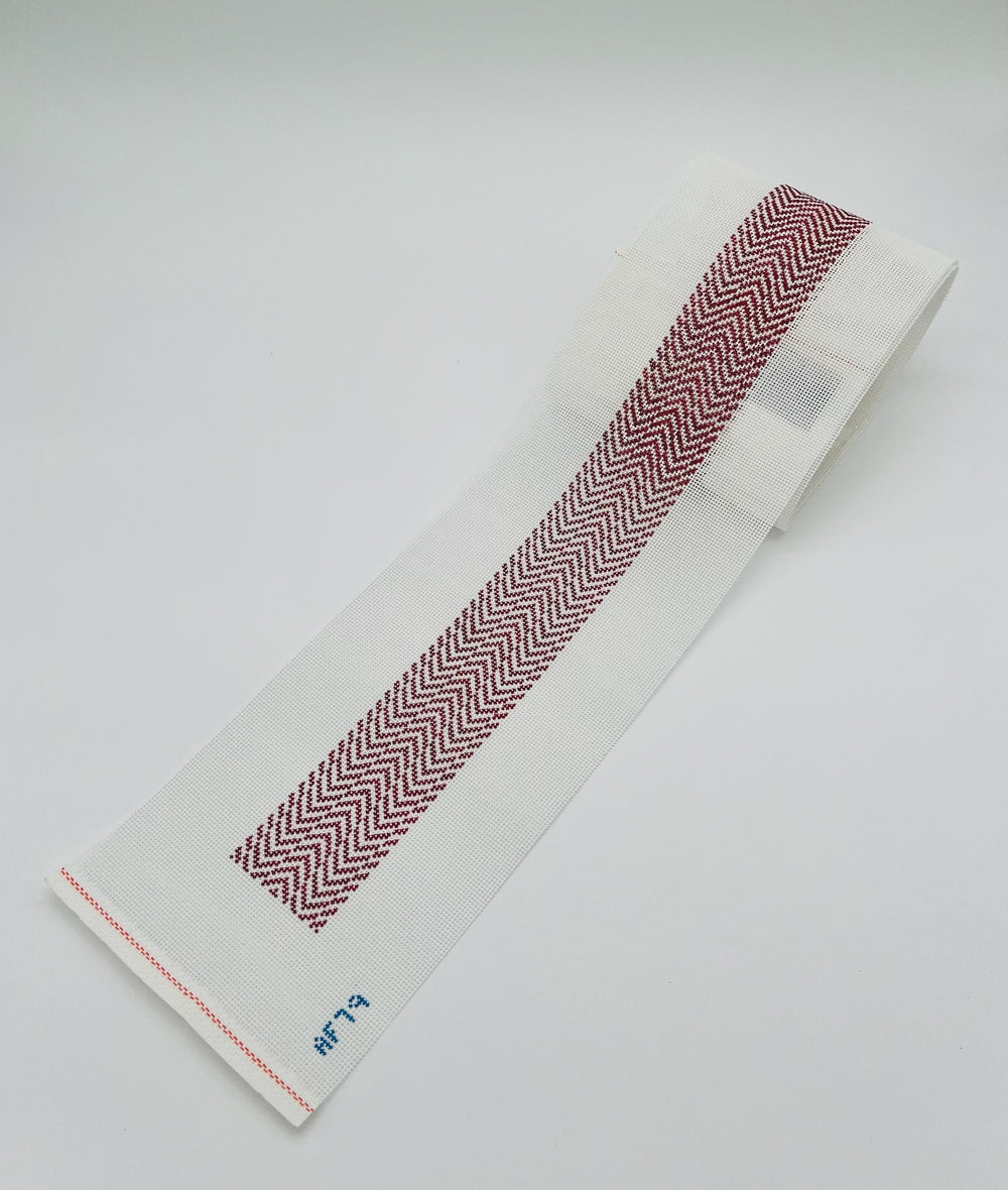 Red Chevron Guitar Strap