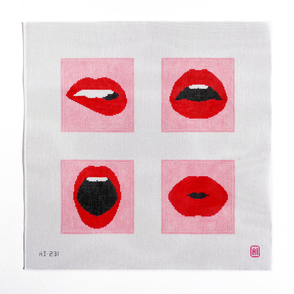 Red Lips Coaster Set