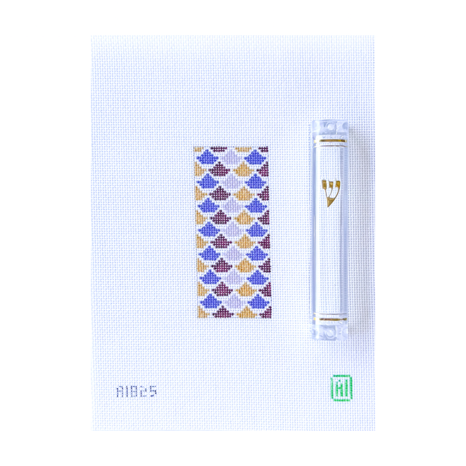 Violet Scales Mezuzah & Case