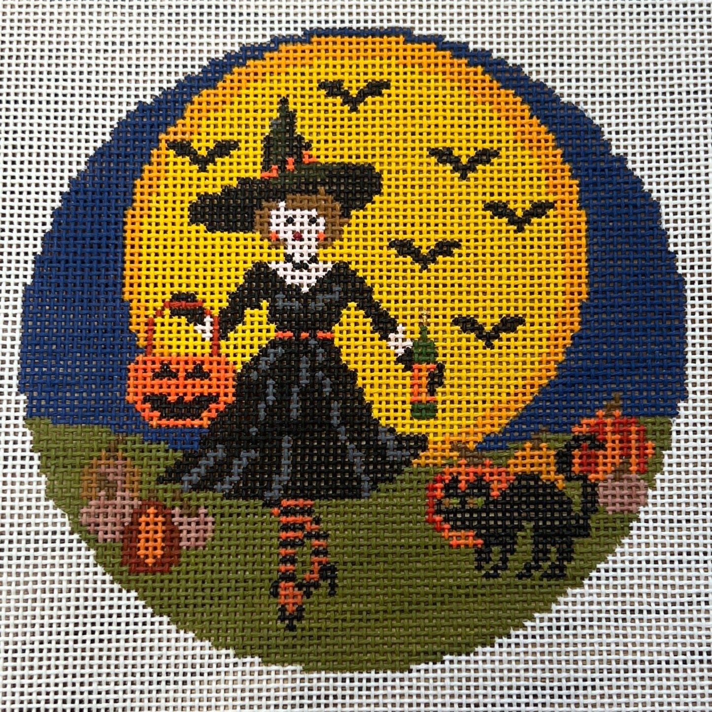 Betty Loves Halloween Canvas and Stitch Guide