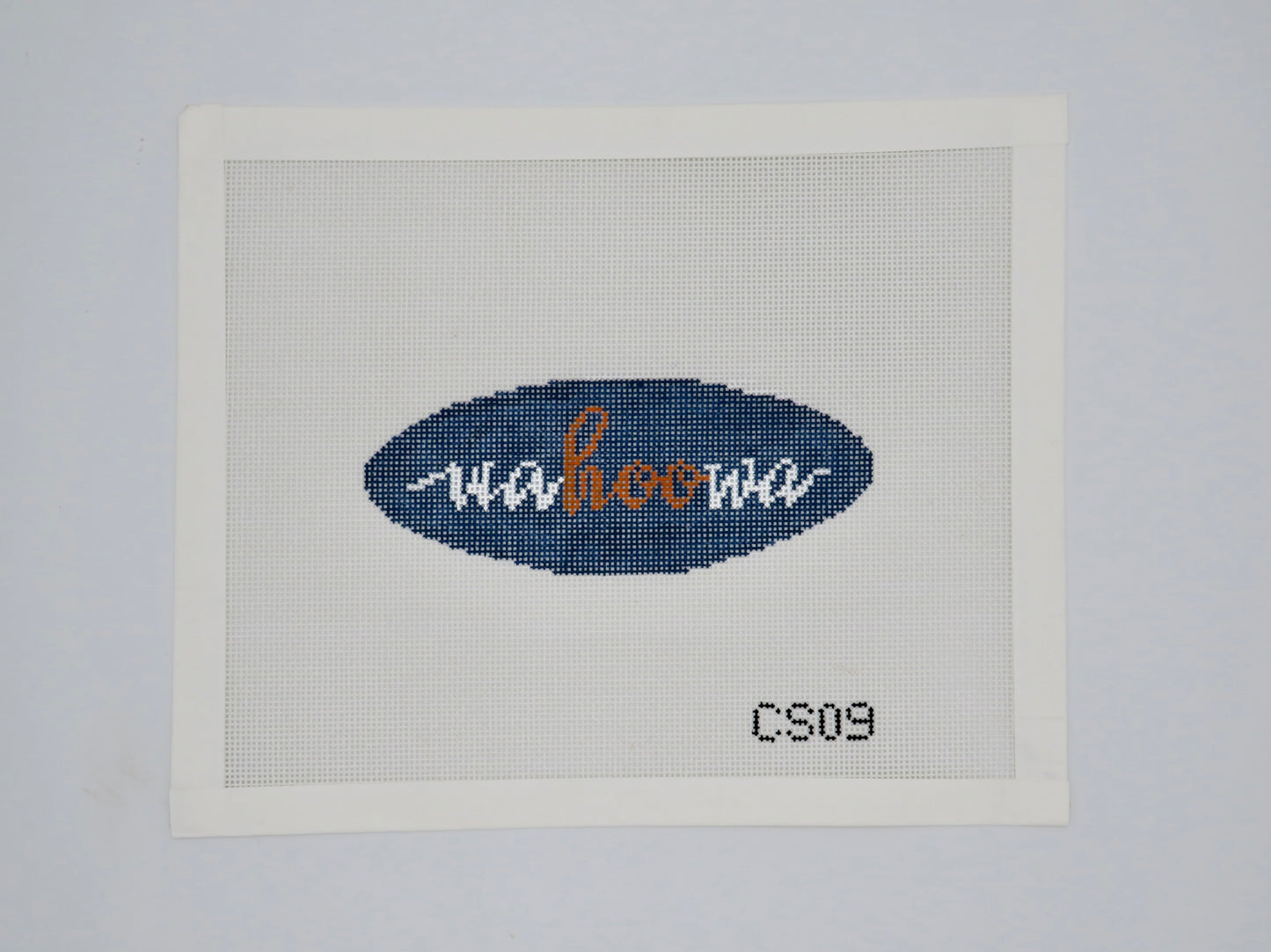 Cursive Wahoowa Oval Ornament