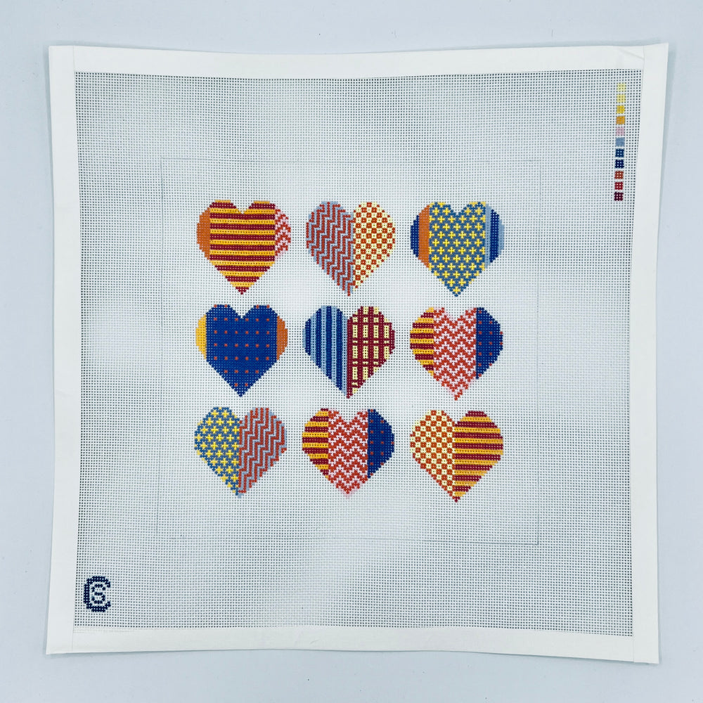 Patchwork Hearts