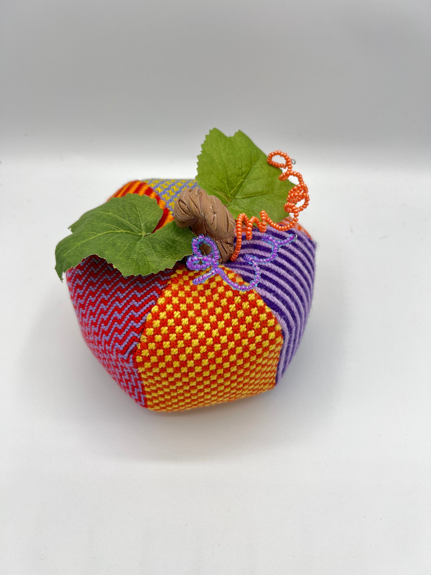 3D patchwork Pumpkin - large
