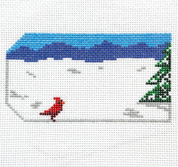 Cardinal Stocking Name Tag