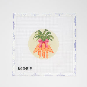 Carrot Bunch Round - Pink Bow