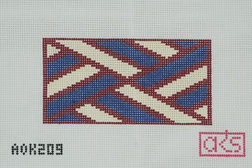 Chippendale Insert Burgundy and Blue