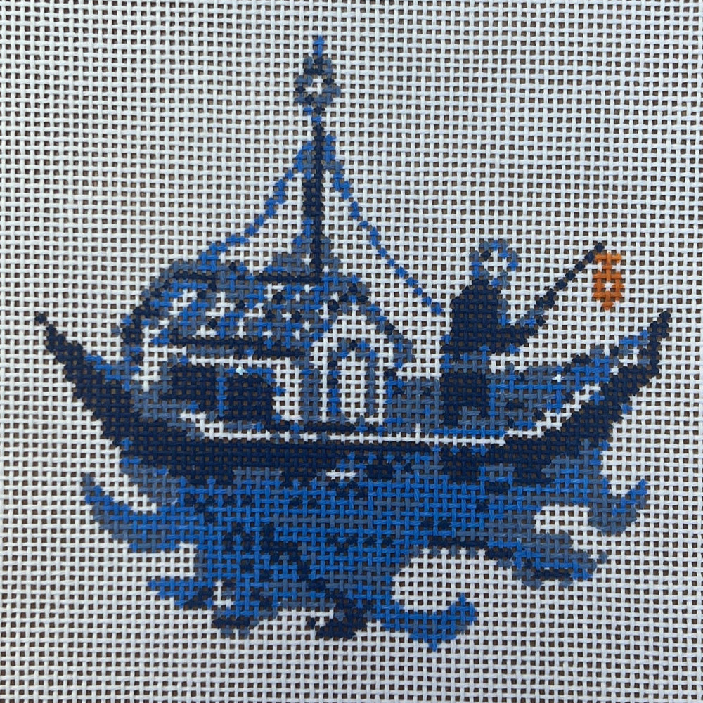 Blue Willow Deconstructed-Boats