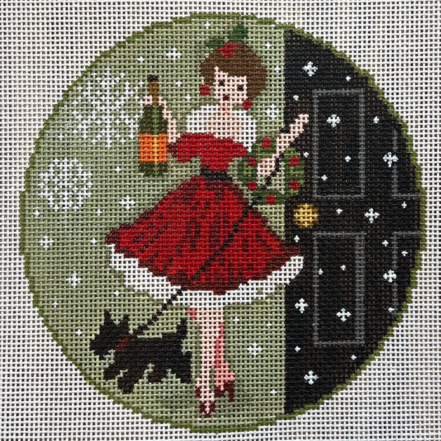 Betty Loves Bubbles #1 (w/scottie) Canvas and Stitch Guide