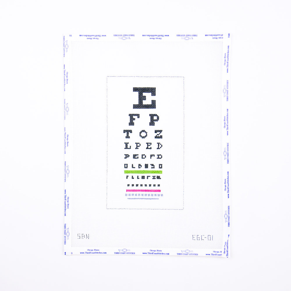 Eye Chart Eyeglass Case