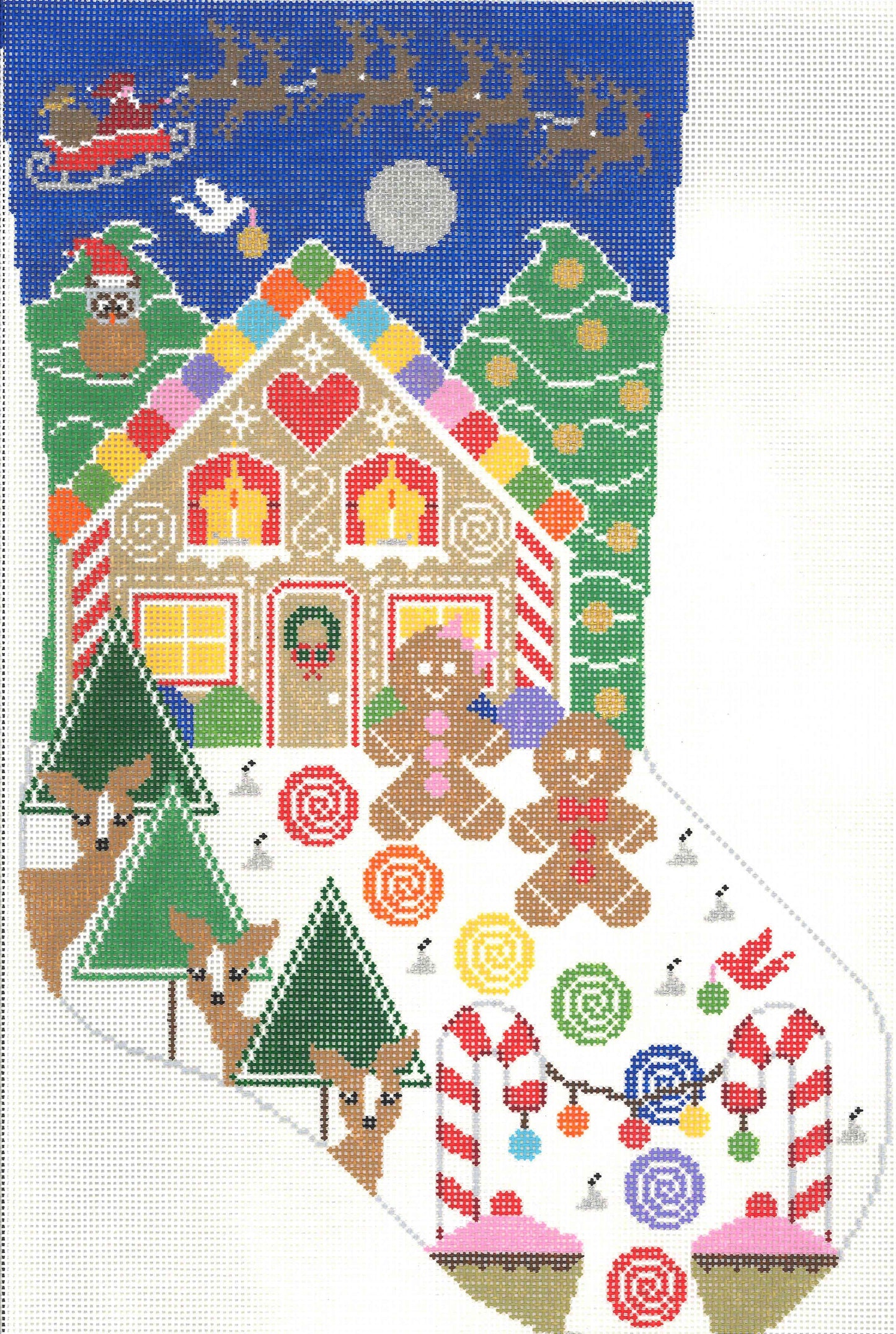 Gingerbread Xmas Stocking