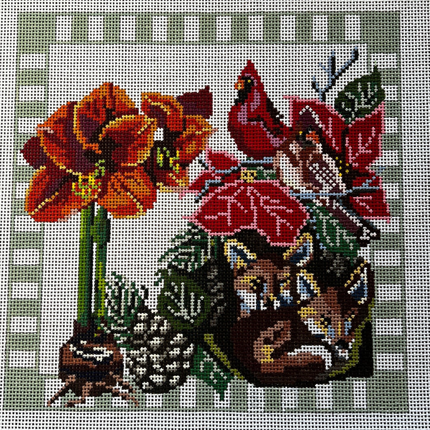 Winter Flower Pillow