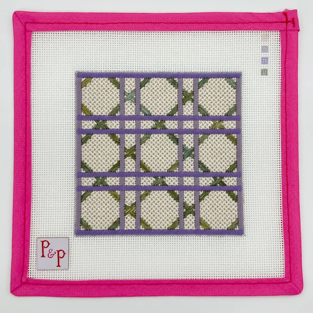 Lavender Cane Coaster