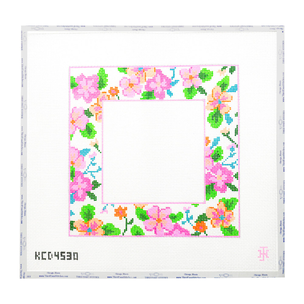 Pink Floral Picture Frame