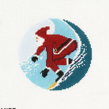 Sporty Santa - Surfing