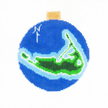 Nantucket - Map Ornament