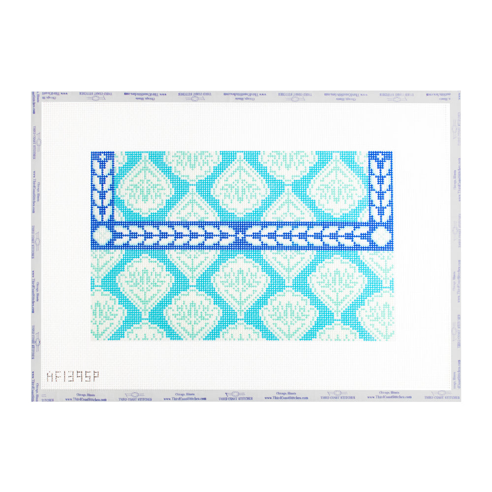 Medallion Clutch: Teal/Navy