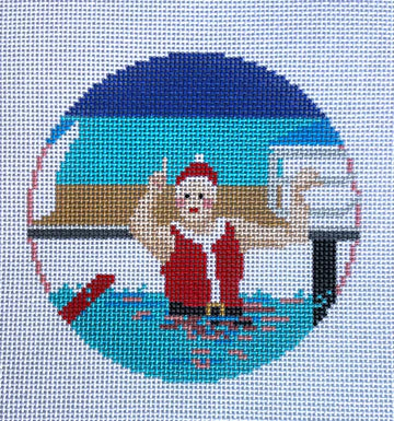 Mrs. Claus Swimming