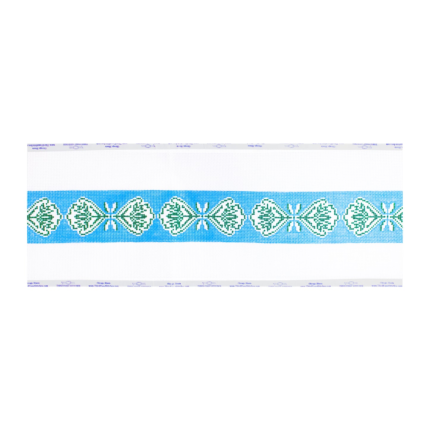 Blue and Green Patterned Bag Strap