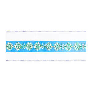 Blue and Green Patterned Bag Strap