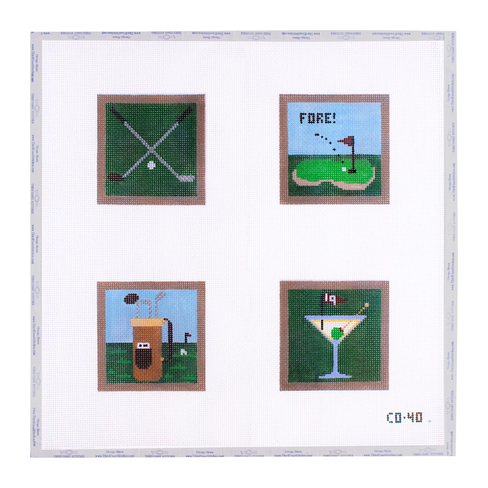 Golf Coaster Set