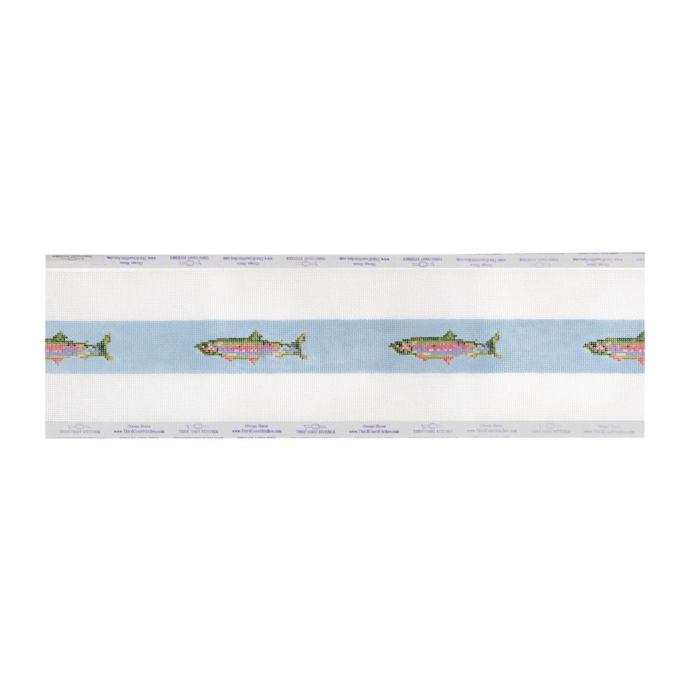 Rainbow Trout Belt - Blue