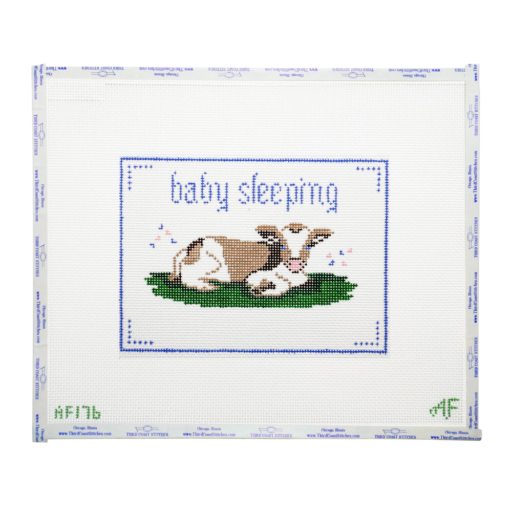 Baby Sleeping with Cow