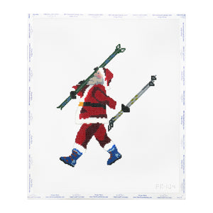 Skiing Santa