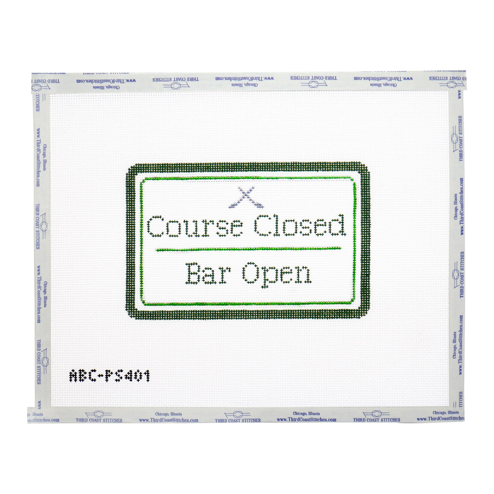 Course Closed, Bar Open