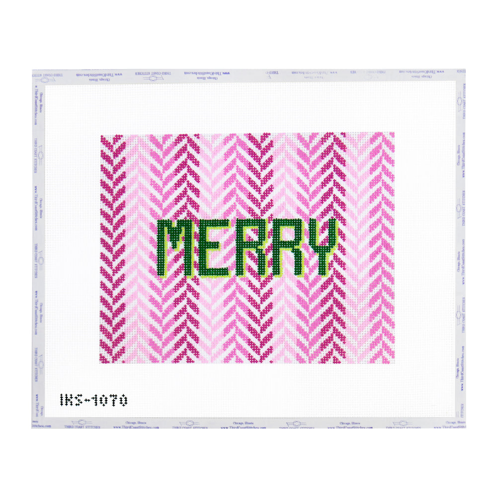 Merry Pillow (Pink and Green)