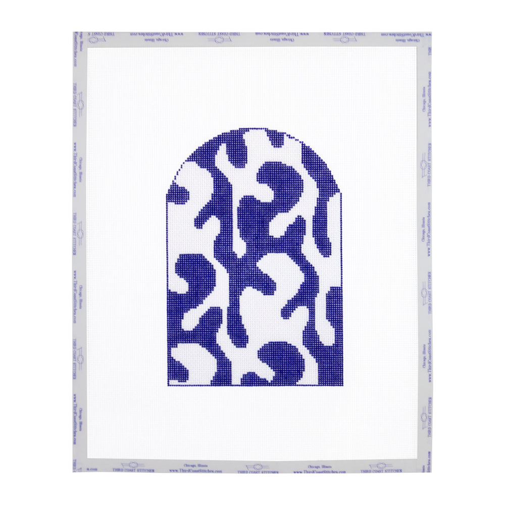 Blue Patterned Bookend