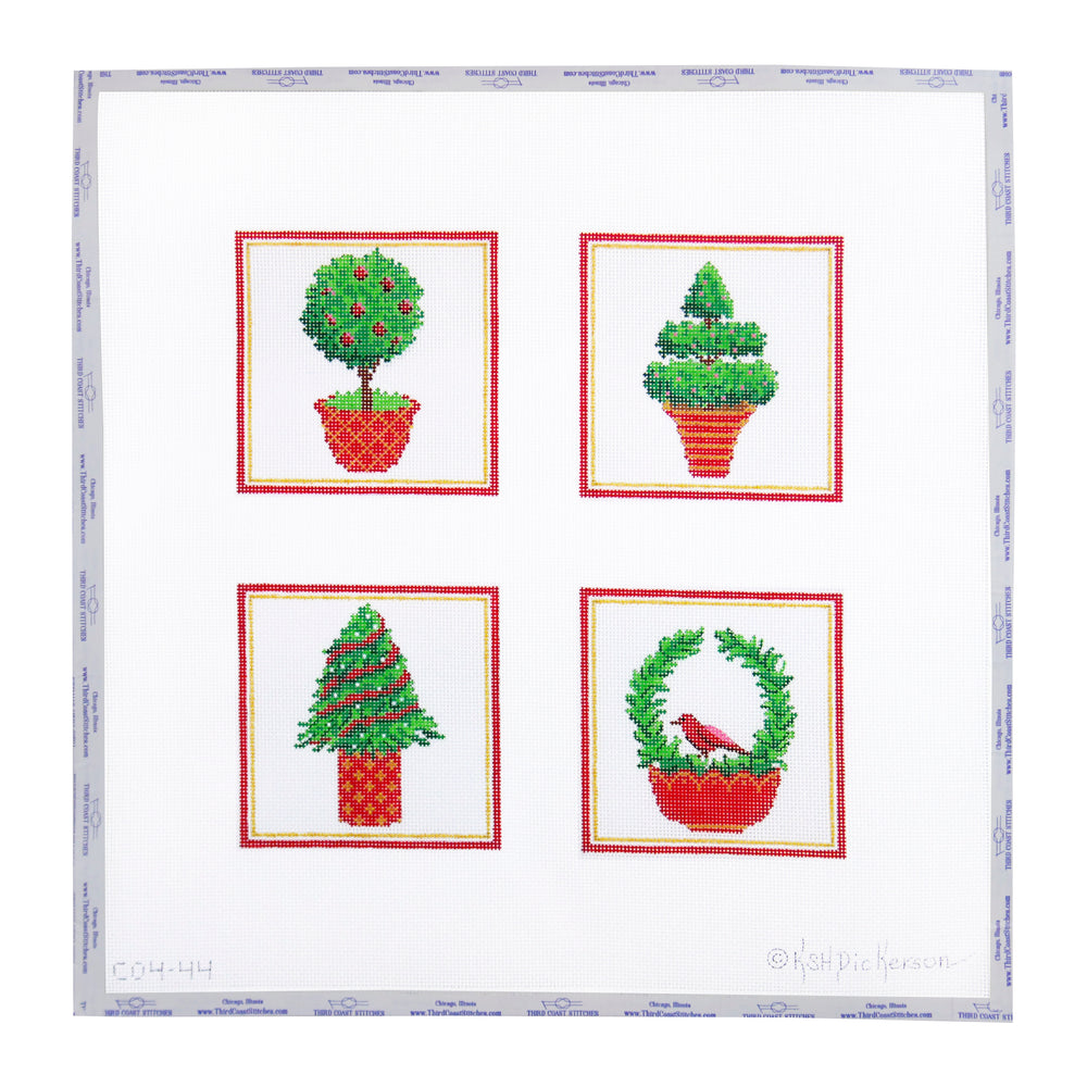 Christmas Topiary Coasters