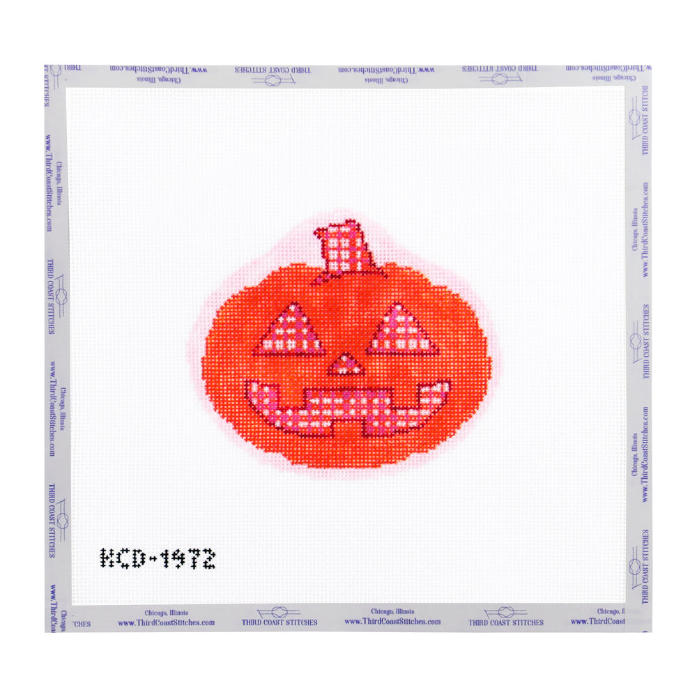 Orange Plaid Pumpkin