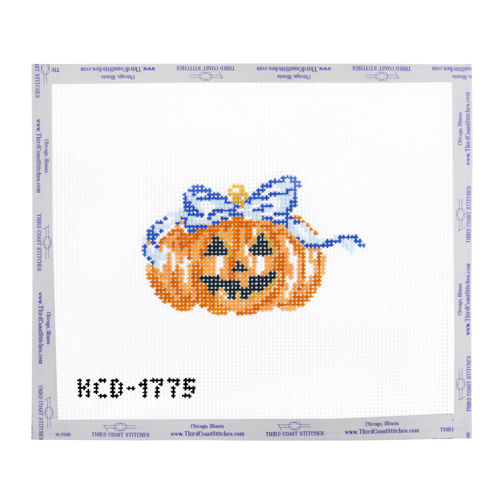 Pumpkin with Blue Bow