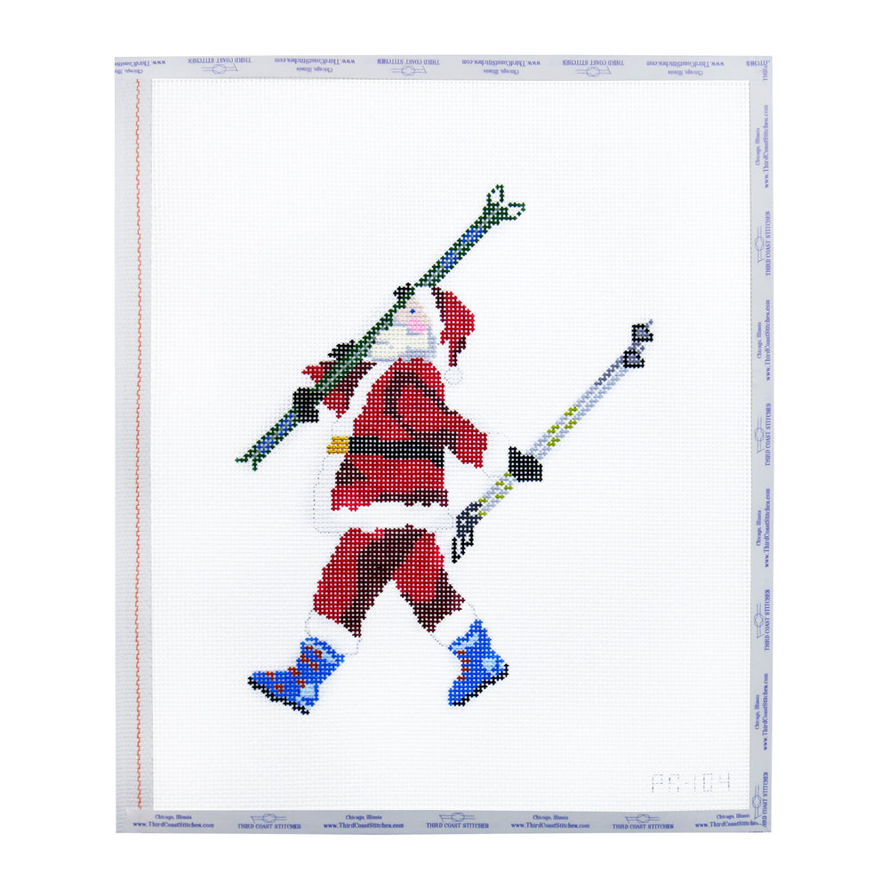 Skiing Santa