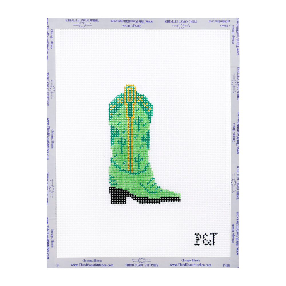 Green Cowgirl Boot