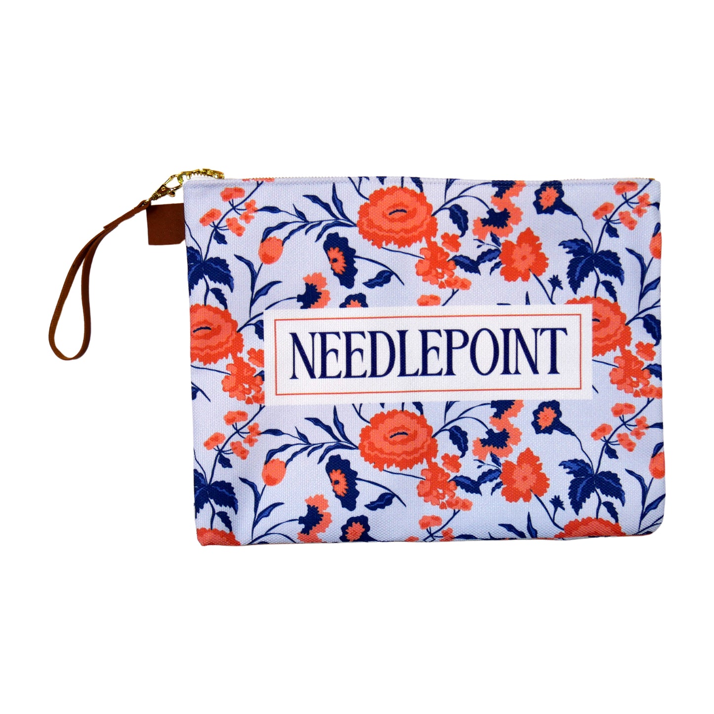 Needlepoint Floral Project Bag