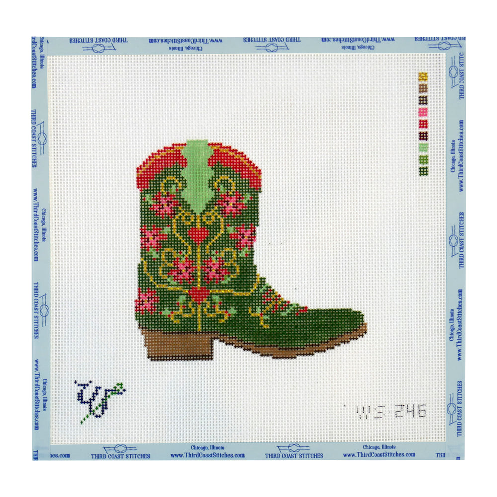 Christmas Cowboy Boot