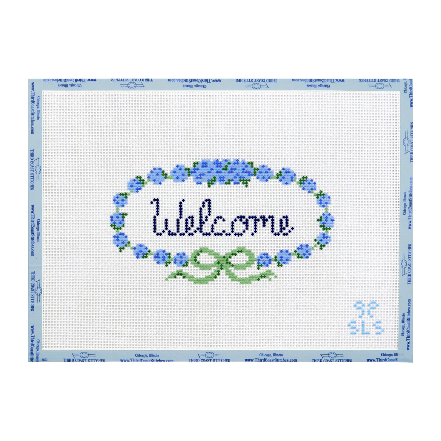 Welcome Sign with Hydrangeas